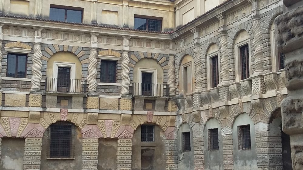 Courtyard of Ducal palace in Mantua